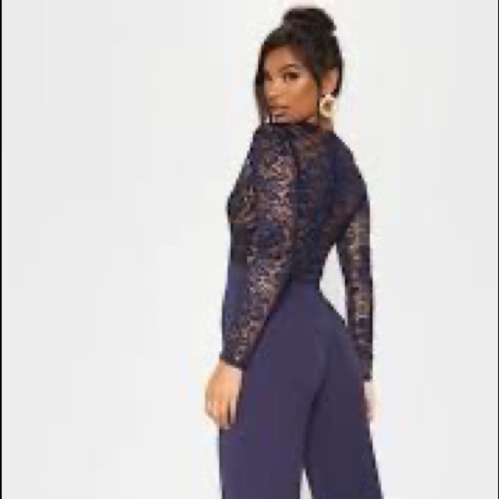 NWTs Pretty Little Thing Navy Jumpsuit